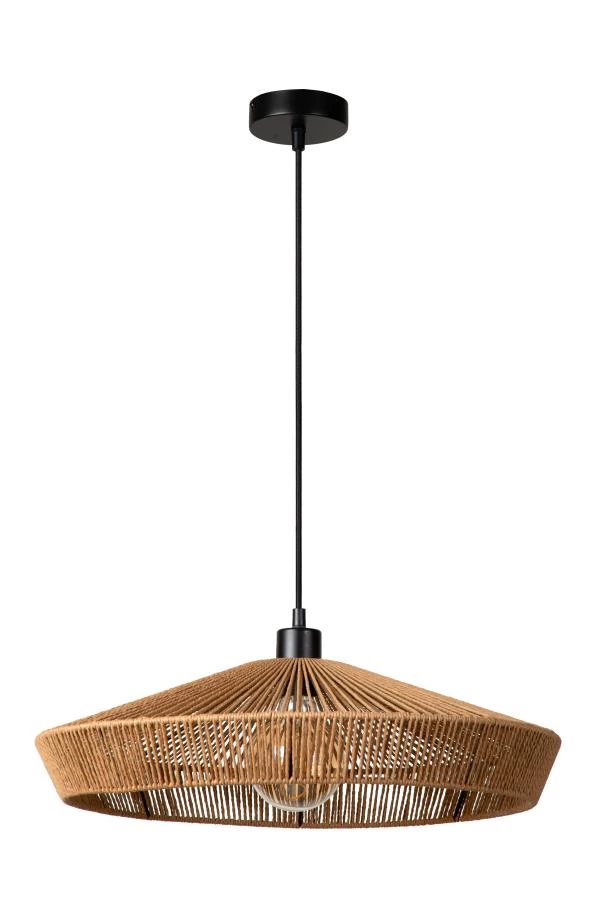 Lucide YUNKAI - Pendant light - Ø 50 cm - 1xE27 - Natural - turned off